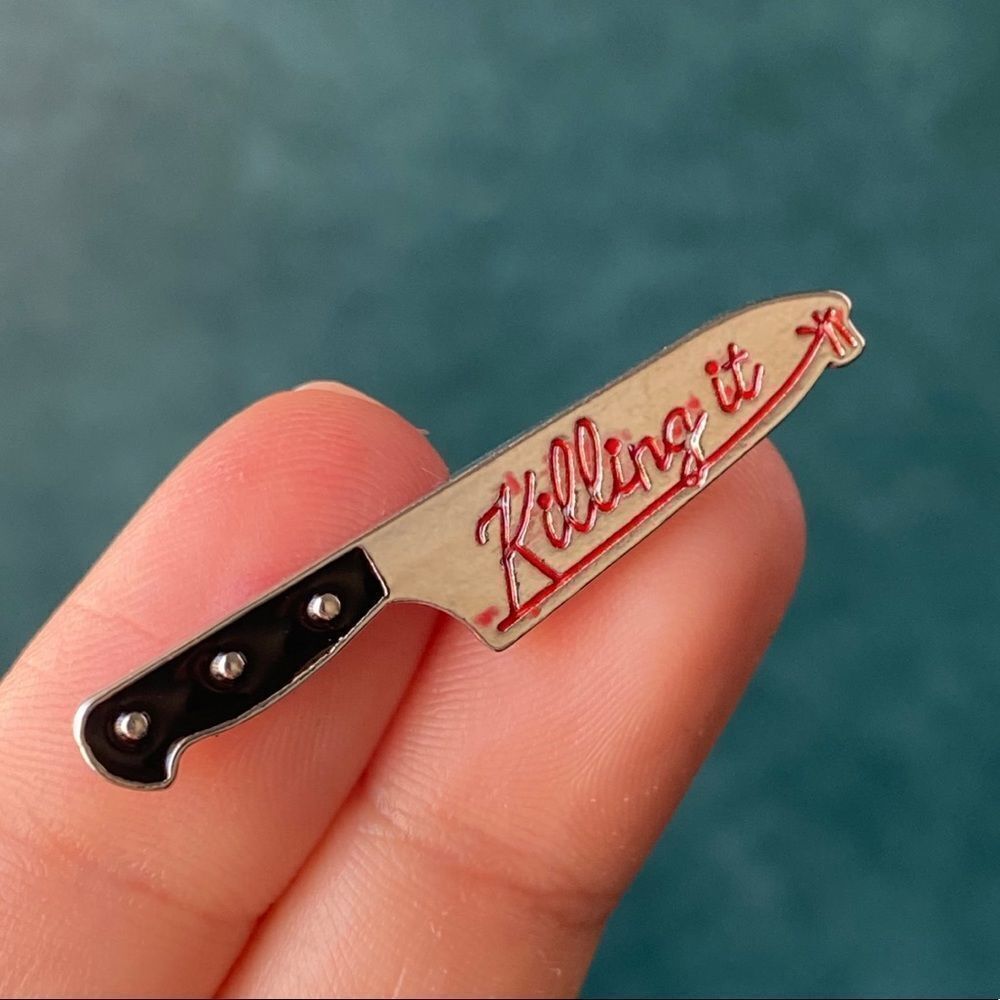 Killing It Knife Enamel Pin/ Brooch Lapel